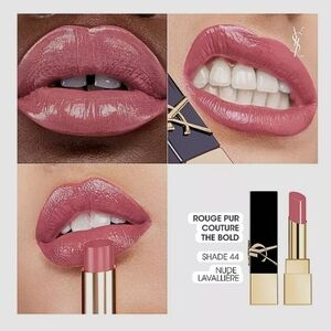 YSL~Rouge Pur Couture The Bold High Pigment Lipstick~44 Nude Lavallièrre